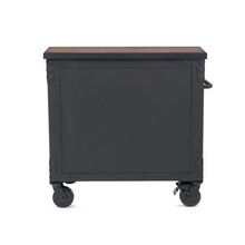 36 In. 5-Drawer Wood Top Roller Cabinet Tool Chest