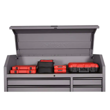 56 In. W X 22 In. D Heavy Duty 18-Drawer Combination Rolling Tool Chest and Top Tool Cabinet Set in Matte Gray