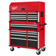 41 In.W X 22 In. D 18 Drawer Heavy Duty Tool Storage Tool Chest Combo in Red