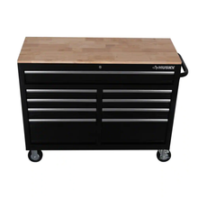 46 In. W X 18 In. D 9-Drawer Black Mobile Workbench Cabinet