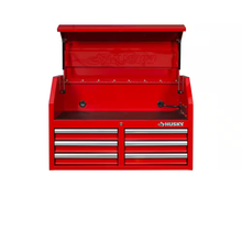 36 In. W 12-Drawer Gloss Red Combination Tool Chest and Cabinet Combo